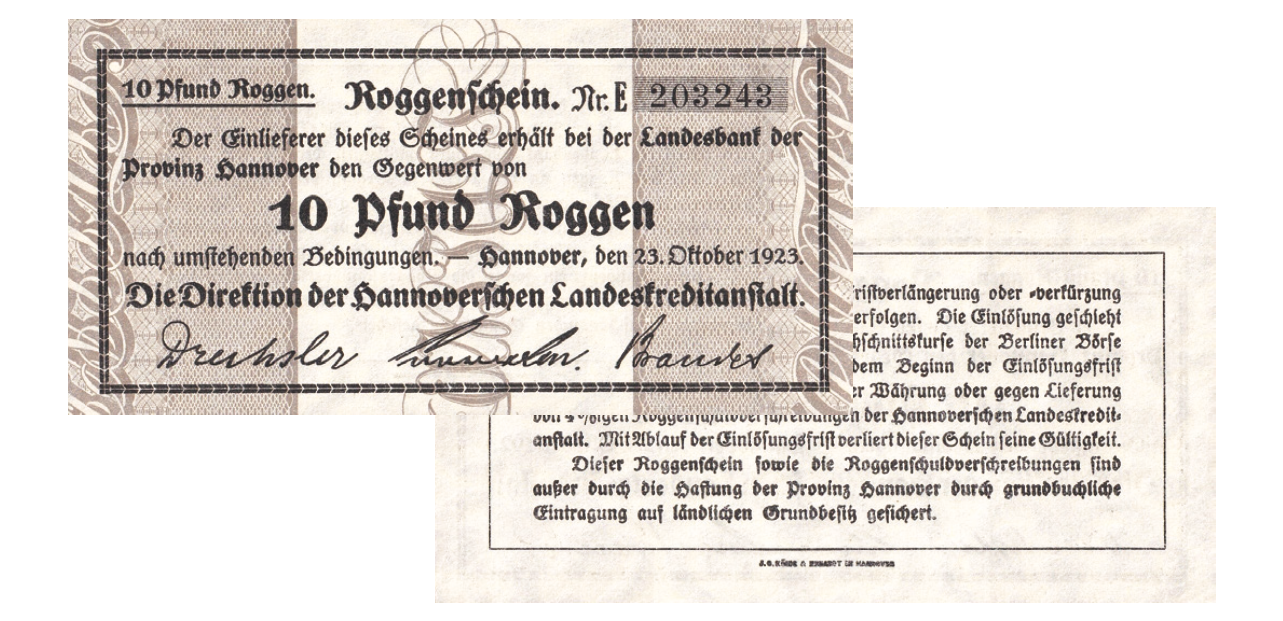 Notgeld Categories, Vol. 7: ‘Fixed Value’ Notes / Wertbeständige, 1923 ...